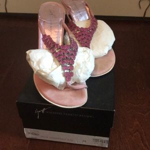 Giuseppe Zanotti Pink High Heeled Sandals 38